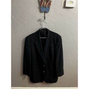 Jack Nicklaus Tournament Series Navy Blue Two Gold Button Sports Coat Blazer 42L